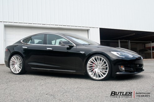 Tesla Type S on M-119 Brushed FInish